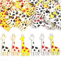 Colorful Giraffe Enamel Metal Jewelry Charms, 6 Designs view 4