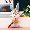 Jeweled Rabbit and Fish Keychains in Thirty Pictured Designs view 7