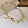 Gold Tone Nugget Bead Necklaces And Bracelets Multi Colors view 11