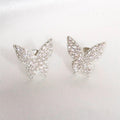 Crystal Butterfly Earrings In Four Color And Drop Styles view 6