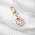 Colorful Printed Eye Oval Lobster-Clasp Charms in Six Designs view 4