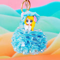 Gold Mesh Ballgown Doll Keychains in Five Dress Colors view 3