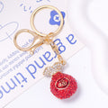 Rhinestone Fortune Bag Keychain Fu Charm Gold Clasp Four Colors view 7