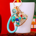 Crystal Gem Rocking Horse Keychains in Plain and Corded Options view 4