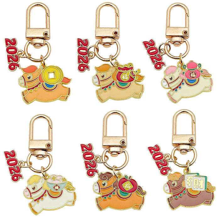 Horse Charm Keychains in 30 Pictured Variations for Bags and Keys