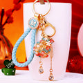 Moonstone and Multicolor Fortune Pouch Keychains in Fifteen Pictured Options view 9