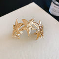 Metal Starfish Shell Open Cuffs and Spiral Arm Bracelet view 8