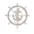 Flower Crystal Two Designs Metal Brooch Pin 4 cm for Jackets and Lapels view 6