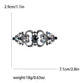 Filigree Rhinestone Bar Brooch Openwork Crystal Pin view 8