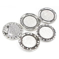 Ornate Round Brooch Bezel Blank for Cabochon Craft view 5