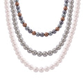 Imitation Pearl Bead Necklace White Gray Mixed 8 10 12mm view 5