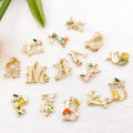 Colorful Alphabet Letter Metal Charms for Jewelry and Craft Projects view 4