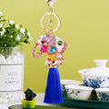 Crystal Elephant Keychains with Six Color Tassel Options view 6