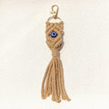 Macrame Evil Eye Tassel Clip Keychains in Seven Colors view 3