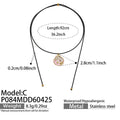Black Cord Adjustable Enamel Seashell Pendant Necklace view 7