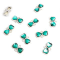 Faceted Glass Bow Connector Jewelry Components For DIY Earrings And Bracelets Charms view 6