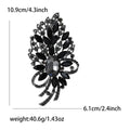 Large Crystal Branch Brooch with Faceted Stones for Jackets and Scarves view 8