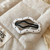 White Irregular Oval