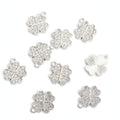 Crystal Four Leaf Clover Alloy Charm Pendants for Jewelry Making view 4