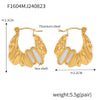 Gold Shell Hoops