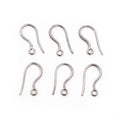 Simple Fishhook Earring Wires with Ball and Loop in Five Finishes view 3