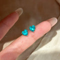 Silver Crystal Heart Studs Necklaces And Bracelets Six Styles view 8