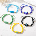 Multistrand Seed Bead Oval Evil Eye Bracelets in Seven Styles view 2