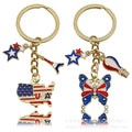 Heart Charm Keychains Featuring Blue Heart Across 22 Pictured Variations view 2