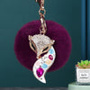 White-Fox-Purple-Pom