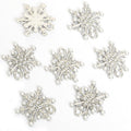 Crystal-Accented And Pearl-Look Gold Silver Snowflake Pearl-look And Alloy Charms in 2 view 6