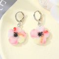 Silver Tone Acrylic Animal, Flower and Ghost Huggie Drop Earrings view 9