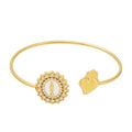 Sea Life Open Bangle Collection in Seven Metal Styles view 5