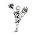 Antique Silver Cheerleading Equipment and Cheerleading Theme Metal Charms in 12 view 10