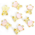 Pastel Bear Cabochon Charms in Gold and Silver Tones view 8