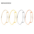 Expandable Wire Bangle Bracelets Gold Silver Rose Gold view 1