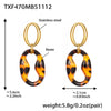 Leopard Drop Earrings