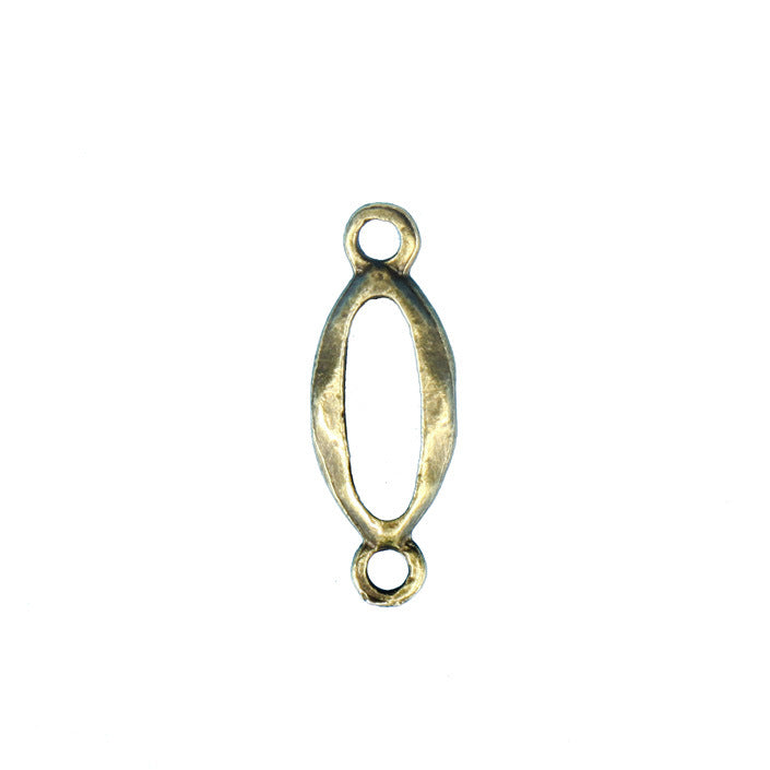 Antique Bronze Alloy Double-Hole Connector for Bracelets and Necklaces