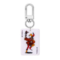 Silver Tone Playing Card Acrylic Clip Keychains in Four Designs view 5