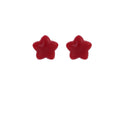 Red Star and Square Stud Earrings in Three Designs view 5