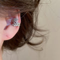 Crystal Heart and Wrap Ear Clips in Four Styles Statement Jewelry view 9