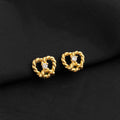Gold Double Layer Mosquito Coil Clip Earrings Charm Mix view 7