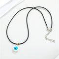 Blue Evil Eye Pendant Cord Necklaces in Gold or Silver Tone view 5