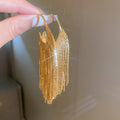 Assorted Metal Leaf and Chain Tassel Earrings in 35 Designs view 8