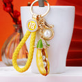 Pearl Pea Pod Keychains with Braided and Bare Wrist Loop Options view 3