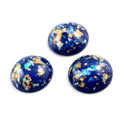 Gold Fleck Oval Resin Cabochons in Eight Color Options view 2
