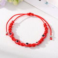 Braided Cord Multicolor Evil Eye Bead Adjustable Bracelets view 6