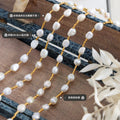 Gold Tone Freshwater Baroque Pearl Beaded Choker Necklace view 2