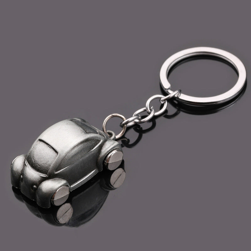 Cute Small Car Metal Keychain Couple Bag Charm