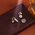 Gold and Silver Invisible Spiral No Piercing Ear Clips view 2