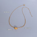 Gold Quilted Oval Pendant Double Chain Choker Necklace view 2
